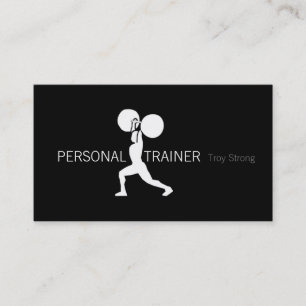 Personal Trainer, Fitness Business Card