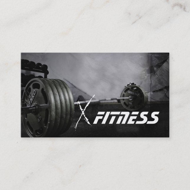Personal Trainer, Fitness Business Card (Front)