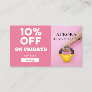 Personal Trainer Fitness Business Card