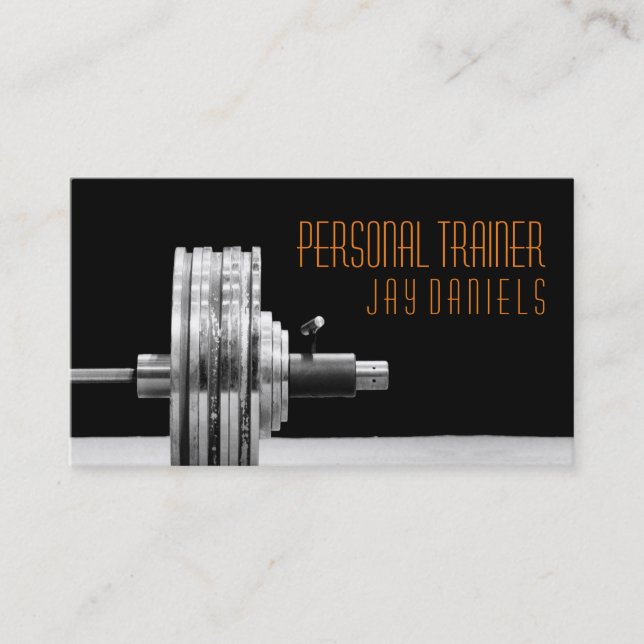 Personal Trainer, Fitness Business Card (Front)