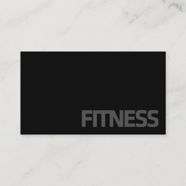 Personal Trainer & Fitness Business Card (Front)