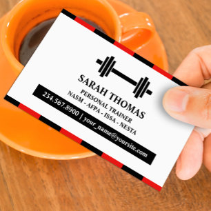Personal Trainer Fitness Business Card