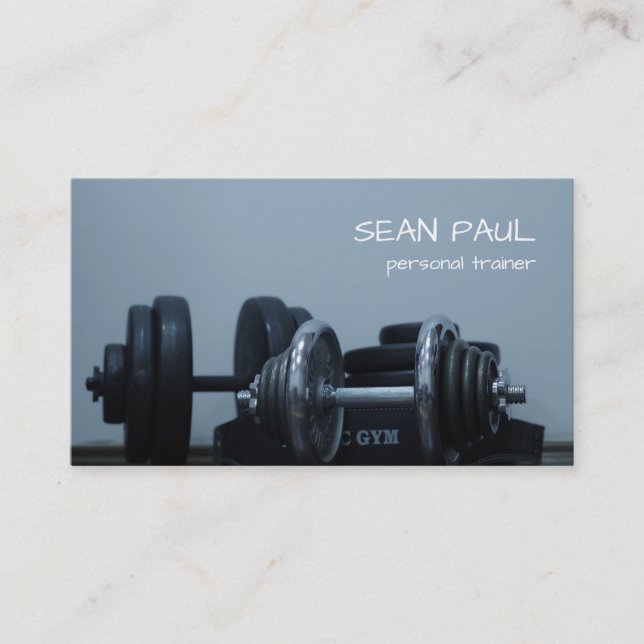 Personal Trainer, Fitness Business Card (Front)