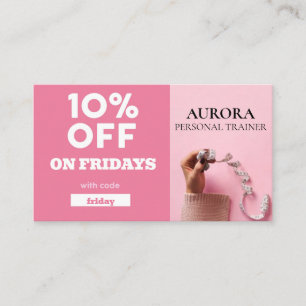 Personal Trainer Fitness Business Card