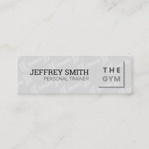 Personal Trainer   Fitness Instructor Mini Business Card