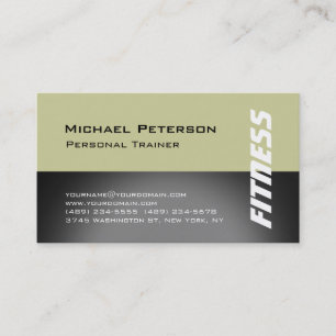 Personal Trainer Fitness Sport Business Card