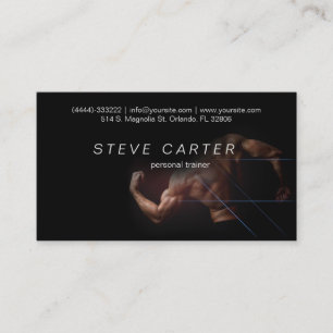 Personal Trainer Fitness Sport Club Business Card