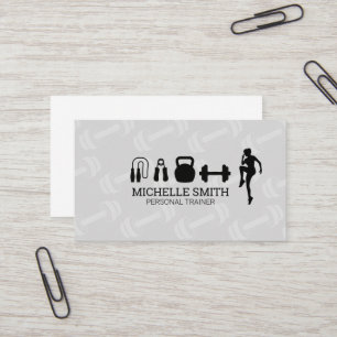 Personal Trainer Gym Equipment Business Card