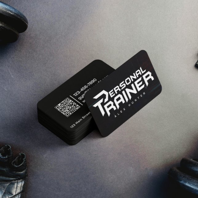 Personal Trainer Gym Fitness Personalised (2 SIDE) Business Card (Creator Uploaded)
