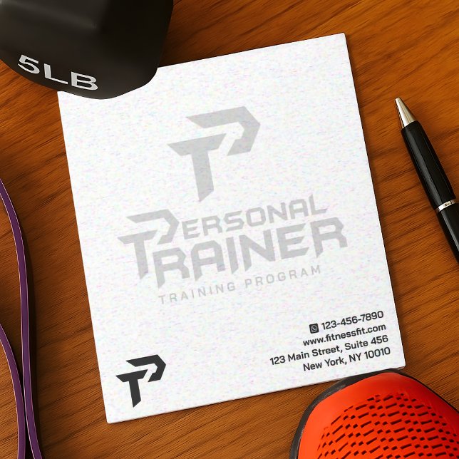 Personal Trainer Gym Fitness Personalised Notepad (Creator Uploaded)