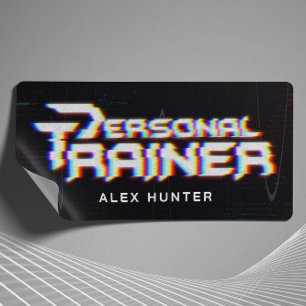 Personal Trainer Gym Fitness Personalised Rectangular Sticker