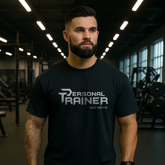 Personal Trainer Gym Fitness Personalised T-Shirt (Creator Uploaded)