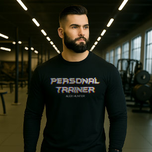 Personal Trainer Gym Fitness Personalised Tri-Blend Shirt
