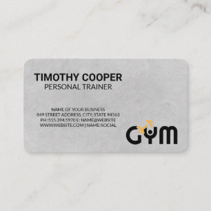 Personal Trainer   Gym Logo Business Card