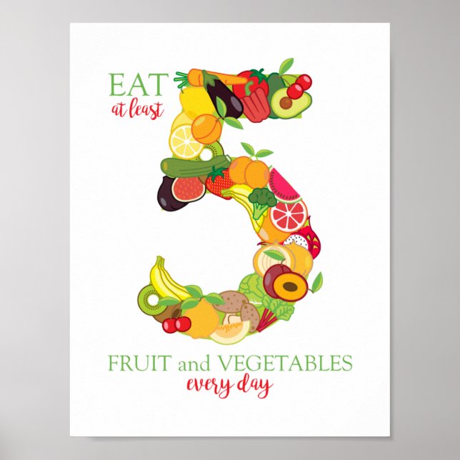 Personal Trainer Healthy Eating Nutrition Food Poster (Front)