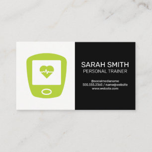 Personal Trainer   Heart Monitor Sensor Business Card