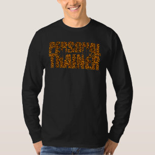 Personal Trainer Leopard Print Fitness Wellness In T-Shirt