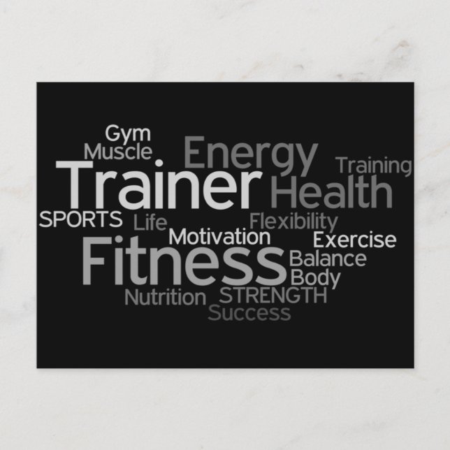 Personal Trainer or Fitness Centre Post Card (Front)