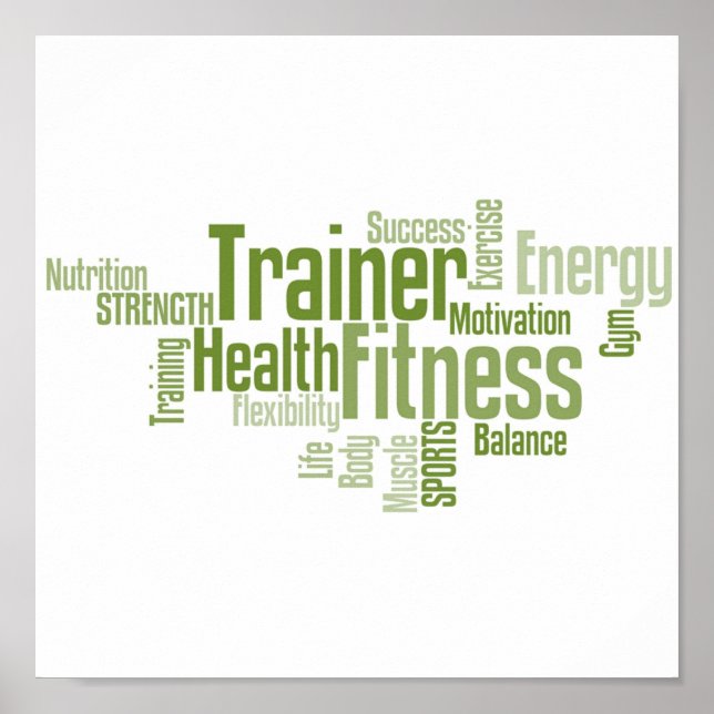 Personal Trainer or Fitness Centre Poster (Front)
