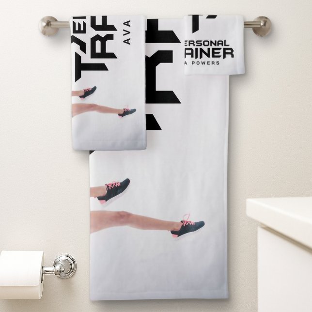 Personal Trainer Personalised Bath Towel Set (Creator Uploaded)
