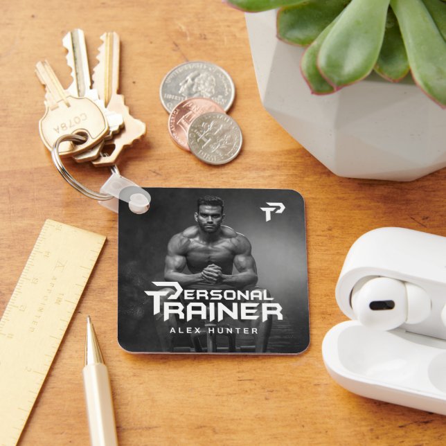 Personal Trainer Personalised Key Ring (Desk)