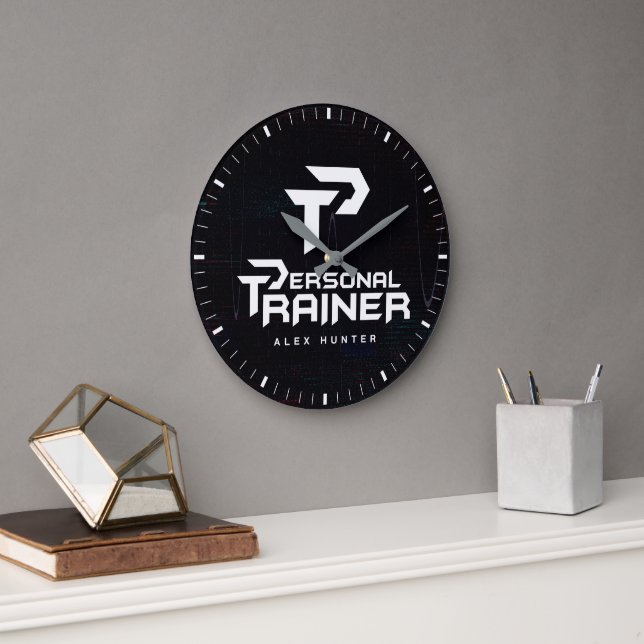 Personal Trainer Personalised Large Clock (Office)