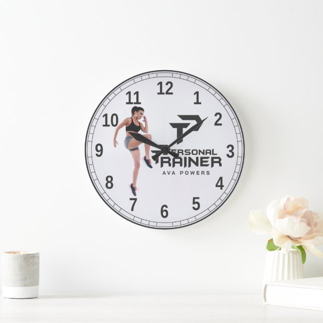 Personal Trainer Personalised Large Clock (Home)