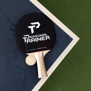 Personal Trainer Personalised Ping Pong Paddle