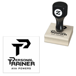 Personal Trainer Personalised Rubber Stamp