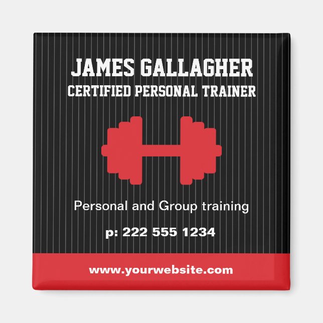 Personal Trainer Promotional Magnet (Front)