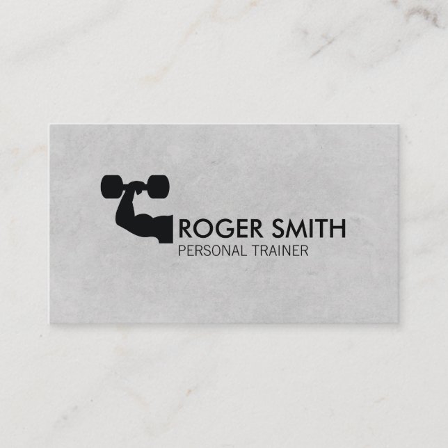 Personal Trainer simple Business Card (Front)