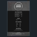 PERSONAL TRAINER SKETCH LOGO Flyer<br><div class="desc">Coordinates with the PERSONAL TRAINER SKETCH LOGO Business Card Template by 1201AM. A chalk circle encases your name or business name on this fitness-friendly,  sports-friendly modern flyer design. Customise with your info. © 1201AM CREATIVE</div>