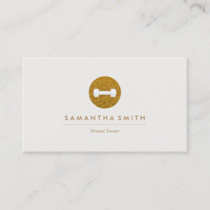 Personal Trainer Sparkling Logo Business Card