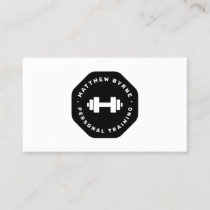Personal Trainer Training Emblem Business Card