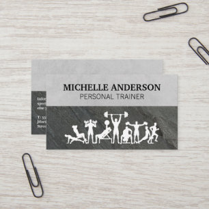 Personal Trainer Training Workouts Business Card