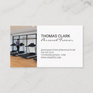 Personal Trainer Treadmills Business Card