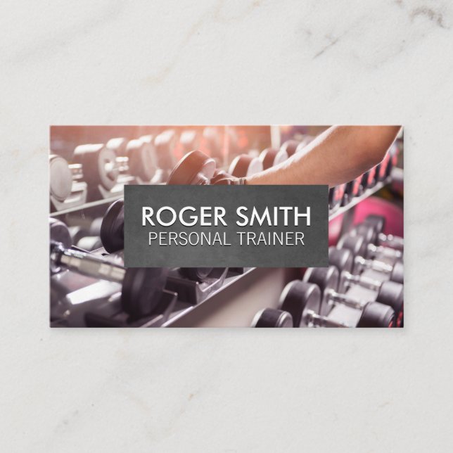 Personal Trainer | Weights Business Card (Front)