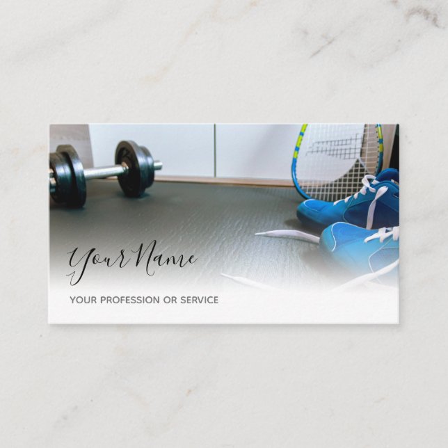 Personal training and fitness coaching experts business card (Front)