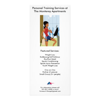 Personal Training Flyer w/ Rates Rack Card