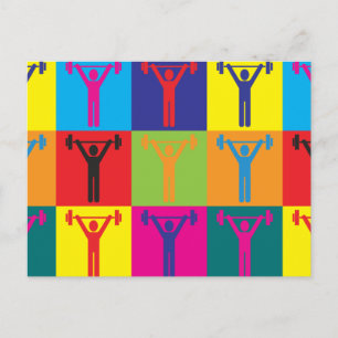 Personal Training Pop Art Postcard