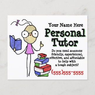Personal Tutor.Tutoring.Study Help. Promotional Flyer