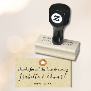 Personal Wedding Couple's Thank You Message  Rubber Stamp