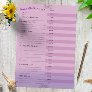 Personal Work Planner, To Do, Reminder, Mantra Notepad