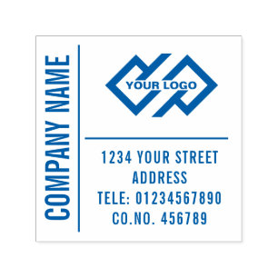 Personal Your Business Logo Company Self Ink Stamp