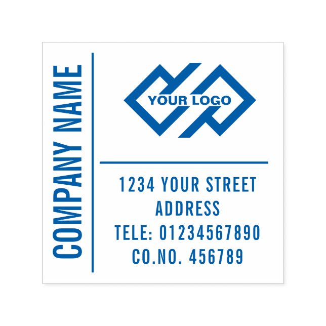 Personal Your Business Logo Company Self Ink Stamp (Design)