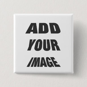 Personalisable Create Your own square Pin