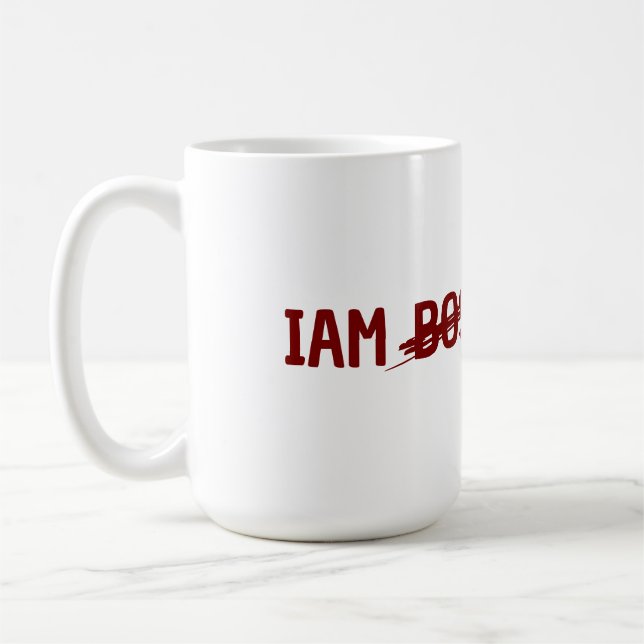 Personalisation combo mug iam leader not boos (Left)