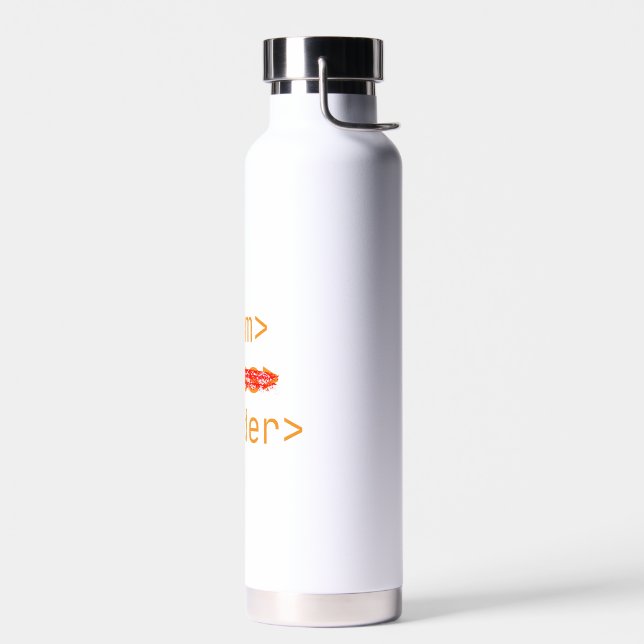 Personalisation iam leader not boos water bottle (Left)