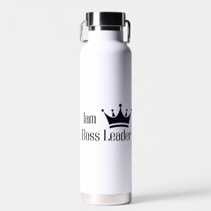 Personalisation iam leader not boos water bottle