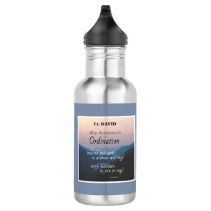 Personalise 10th Anniversary Ordination Congrats 532 Ml Water Bottle